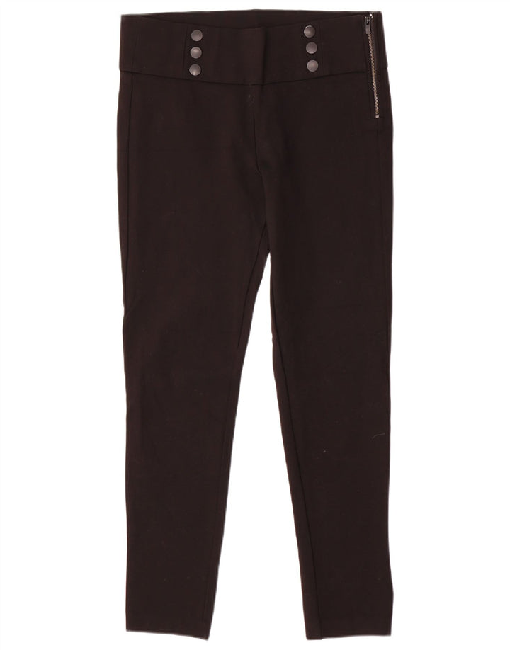 Zara Calça feminina casual slim grande W32 L29 preta