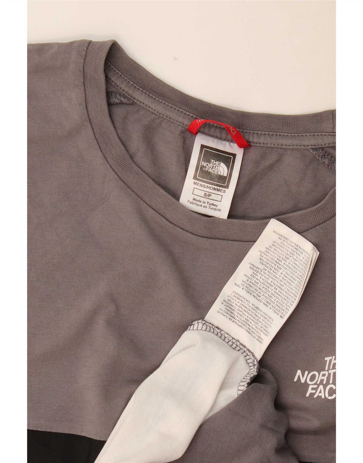 Camiseta masculina The North Face Regular Graphic Top pequeno bloco colorido cinza
