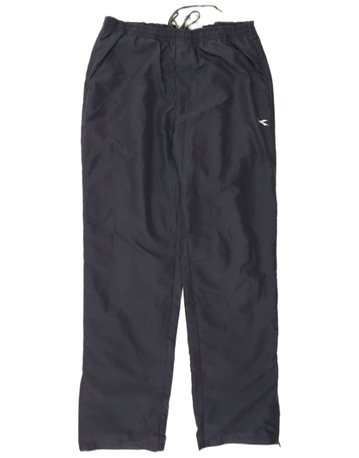 Calça impermeável masculina Diadora grande poliéster azul marinho