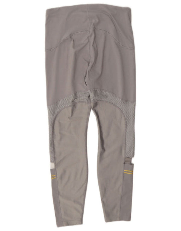 Leggings Nike Dri Fit Feminino UK 12 Poliéster Cinza Médio
