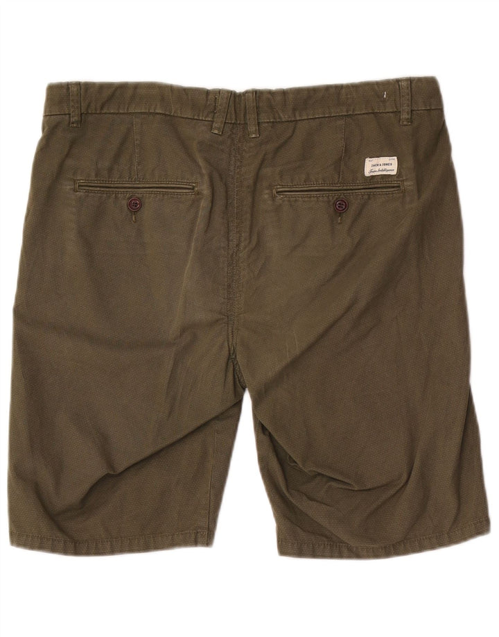 Shorts Chino Masculino Jack & Jones Grande W34 Algodão Cáqui