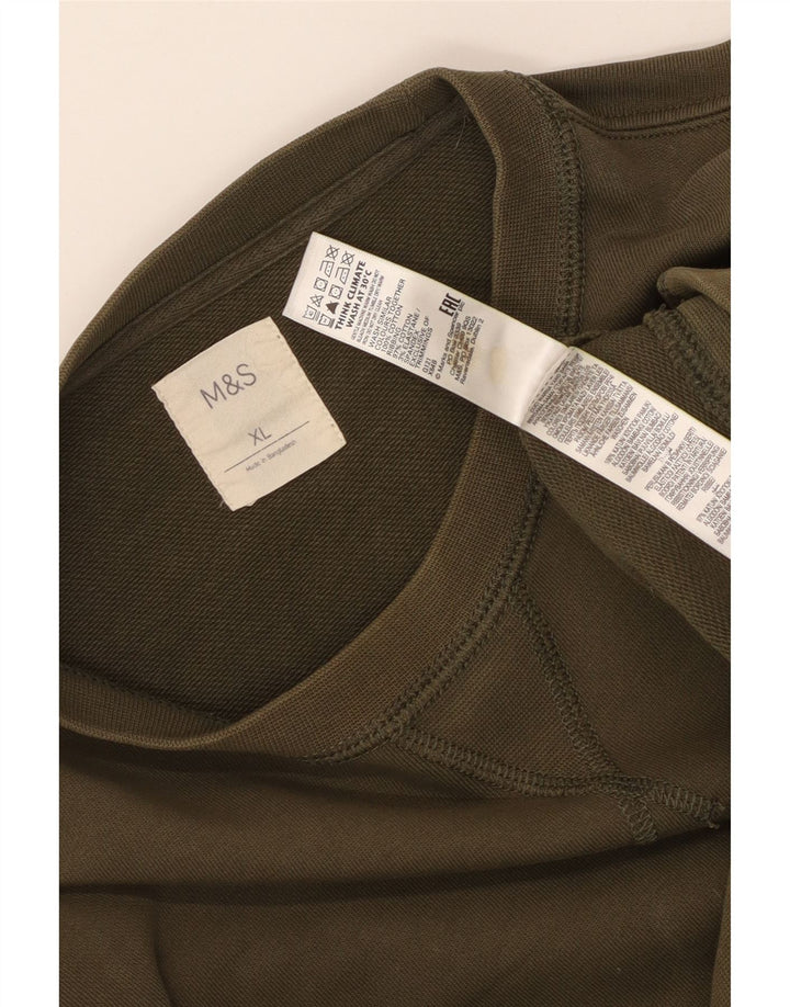 MARKS & SPENCER Moletom masculino Jumper XL Algodão cáqui