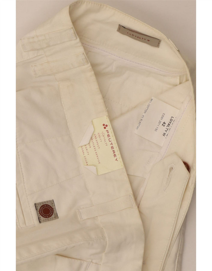 Shorts chino feminino PEUTEREY IT 42 médio W32 algodão branco