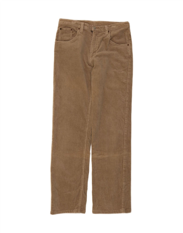RIFLE Womens Straight Corduroy Trousers W30 L30 Beige Cotton Vintage Rifle and Second-Hand Rifle from Messina Hembry 
