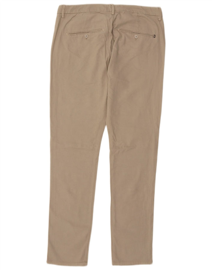 Calça Chino Masculina Dondup Slim W34 L33 Bege Modal