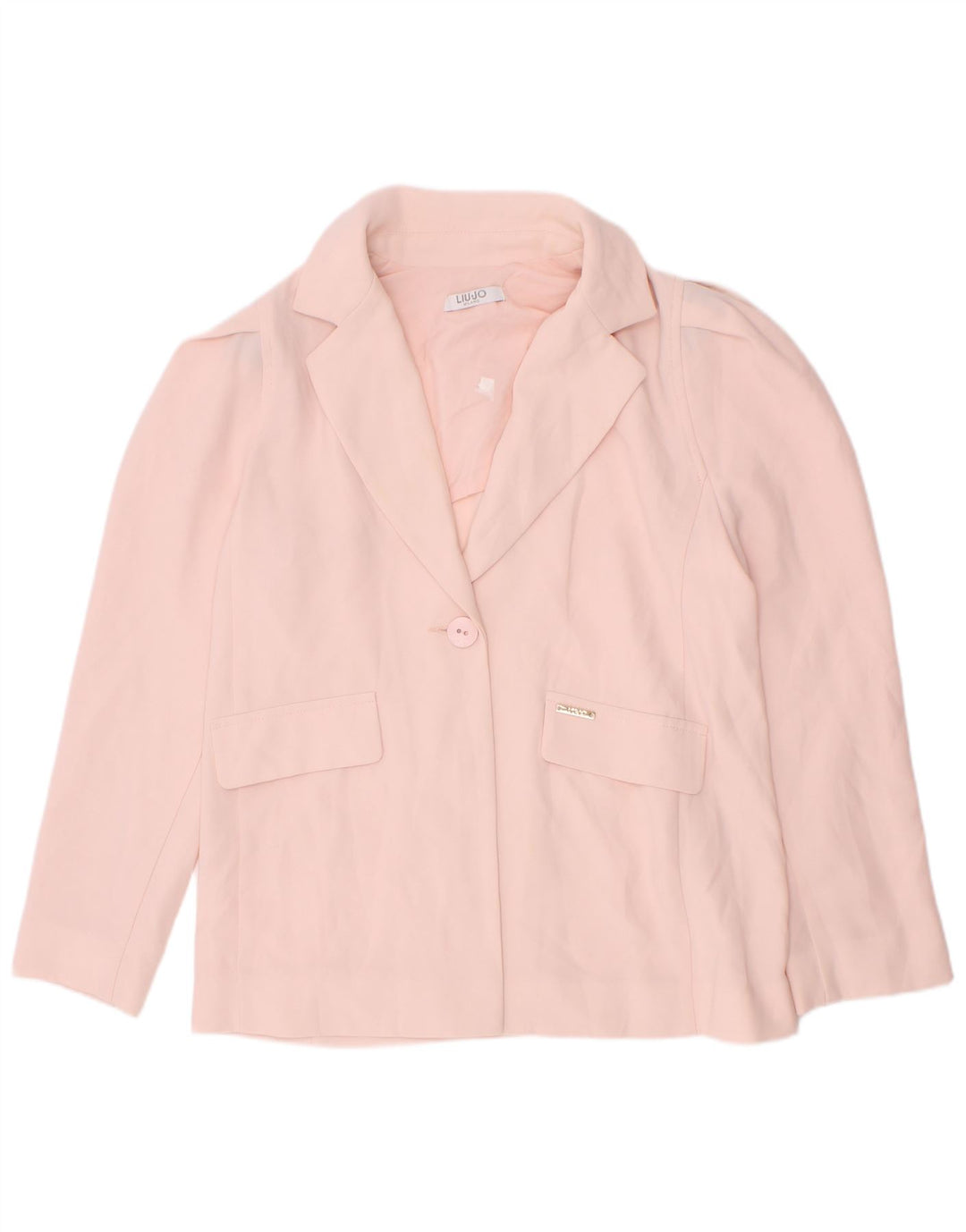 Liu Jo Jaqueta blazer feminina com 1 botão 7-8 anos rosa poliéster