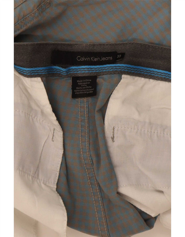 Shorts cargo masculino Calvin Klein W33 grande azul guingão