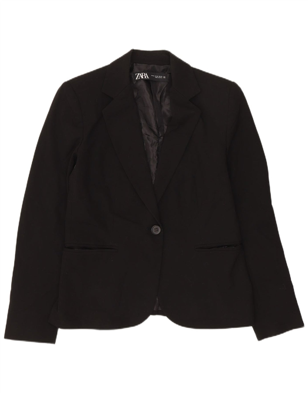 Jaqueta blazer feminina Zara com 1 botão UE 38 pequena preta