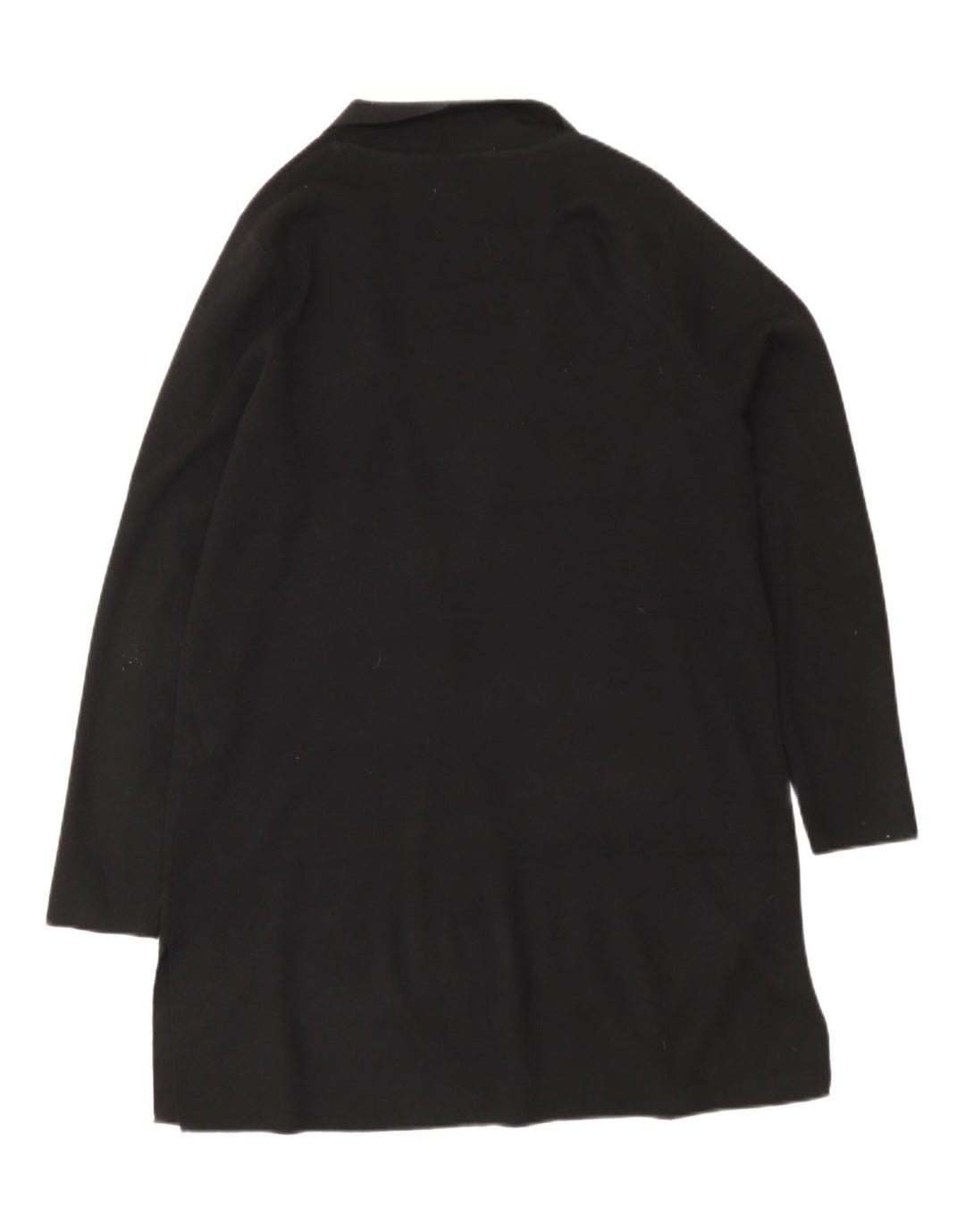Suéter cardigã aberto John Lewis Longline feminino Reino Unido 12 médio preto