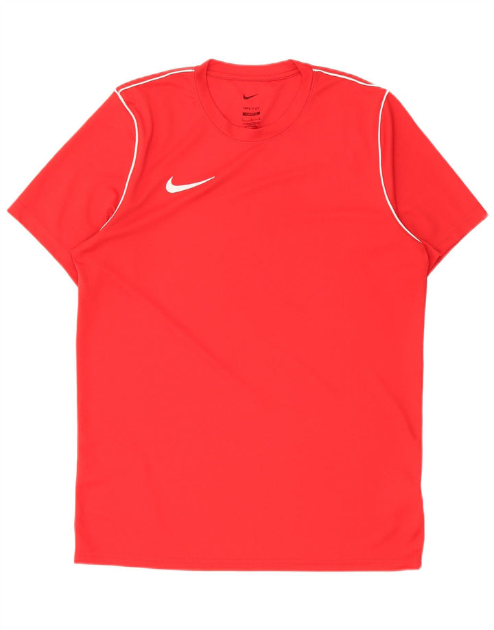 Nike Mens Dri Fit Slim Fit Camiseta Top Grande Poliéster Vermelho