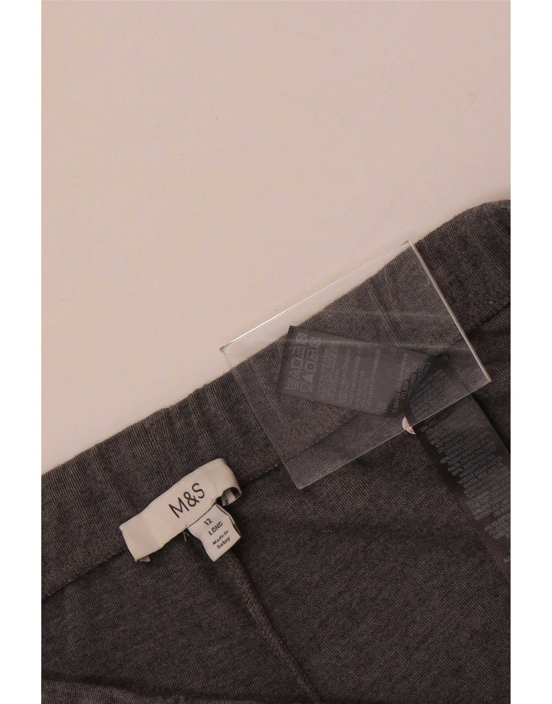 Calça de treino feminina de cintura alta Marks & Spencer Reino Unido 12 cinza médio