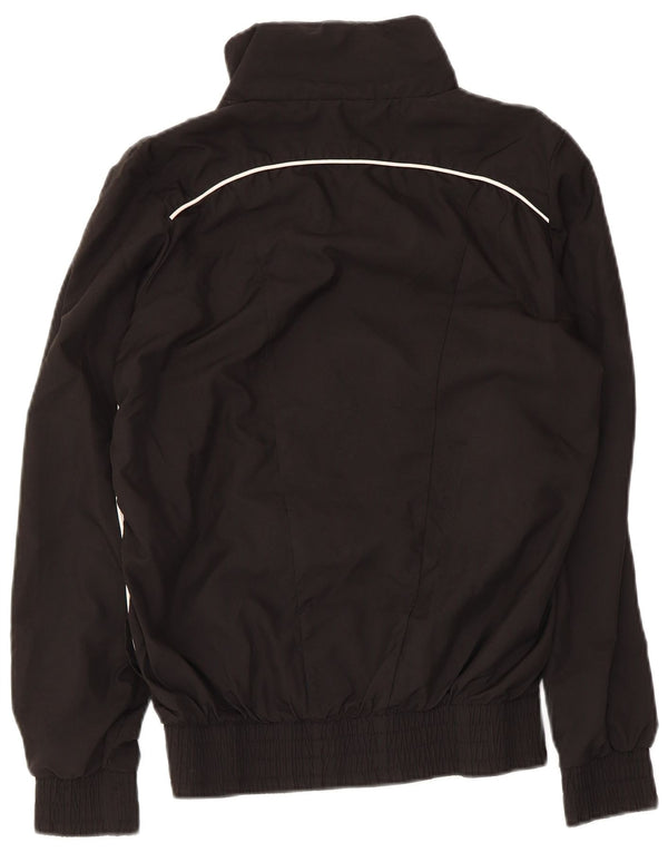 Puma Womens Tracksuit Top Jacket UK 10 Pequeno Poliéster Preto