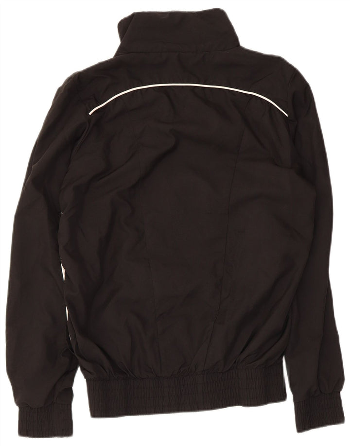 Puma Womens Tracksuit Top Jacket UK 10 Pequeno Poliéster Preto