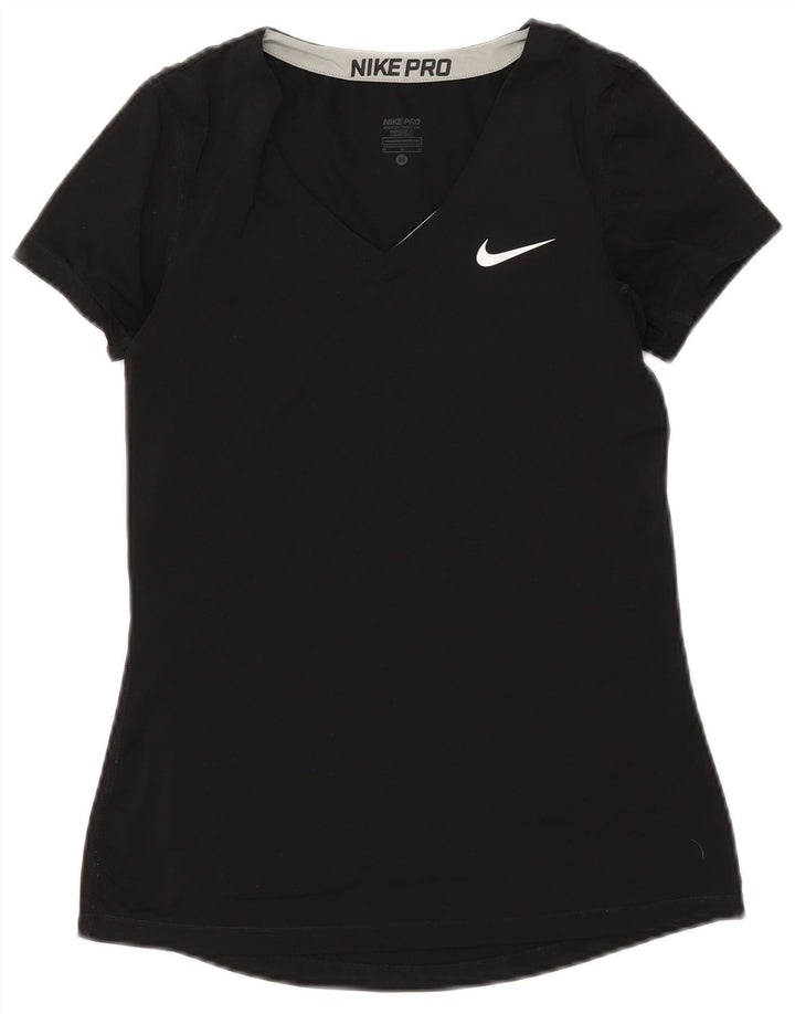 Camiseta Nike Feminina Dri Fit Top UK 12 Médio Preto Poliéster