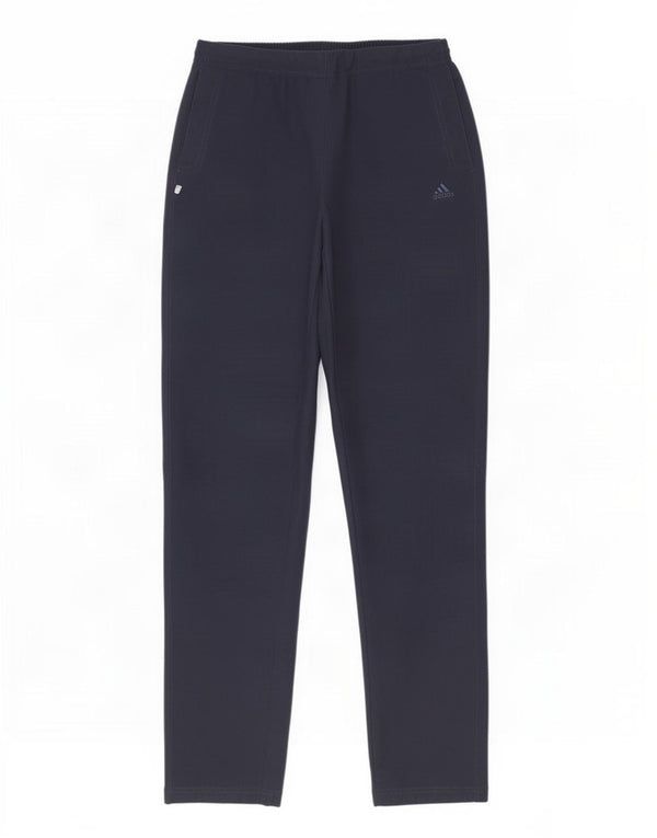 Calças de treino femininas Adidas UK 12 médio azul marinho