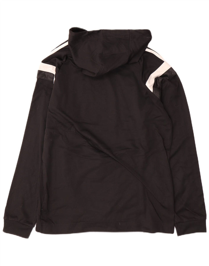 Adidas masculino moletom com capuz médio preto colorblock poliéster