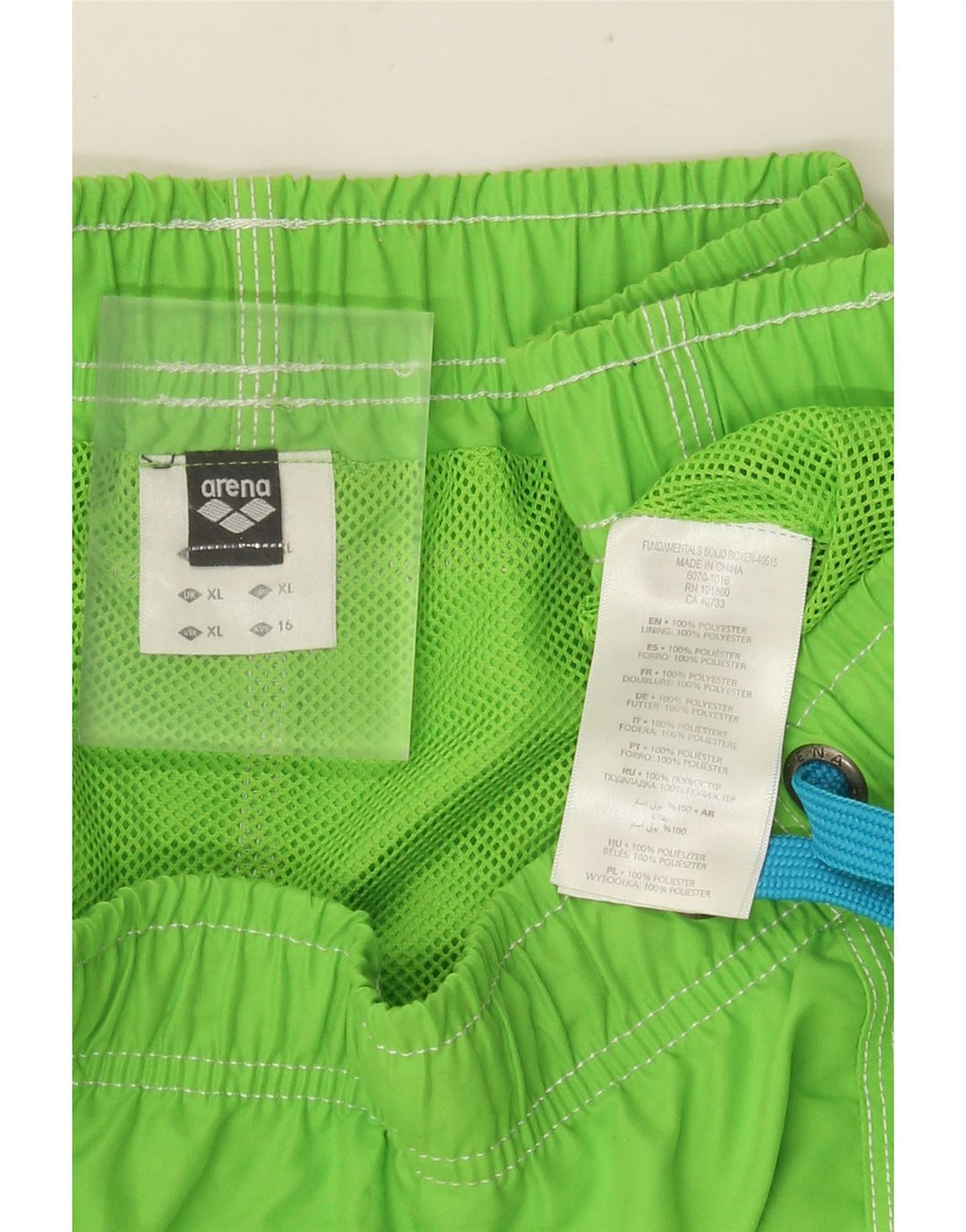 Shorts de natação masculino ARENA XL verde poliéster