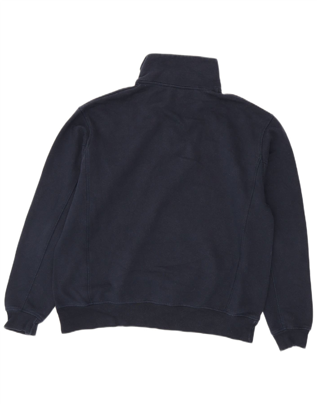 Moletom Zara masculino com zíper e gola grande poliéster azul marinho