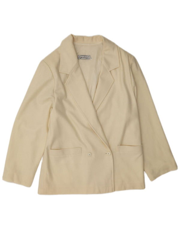 Jaqueta blazer feminina Gabriel com peito duplo IT 44 médio off white