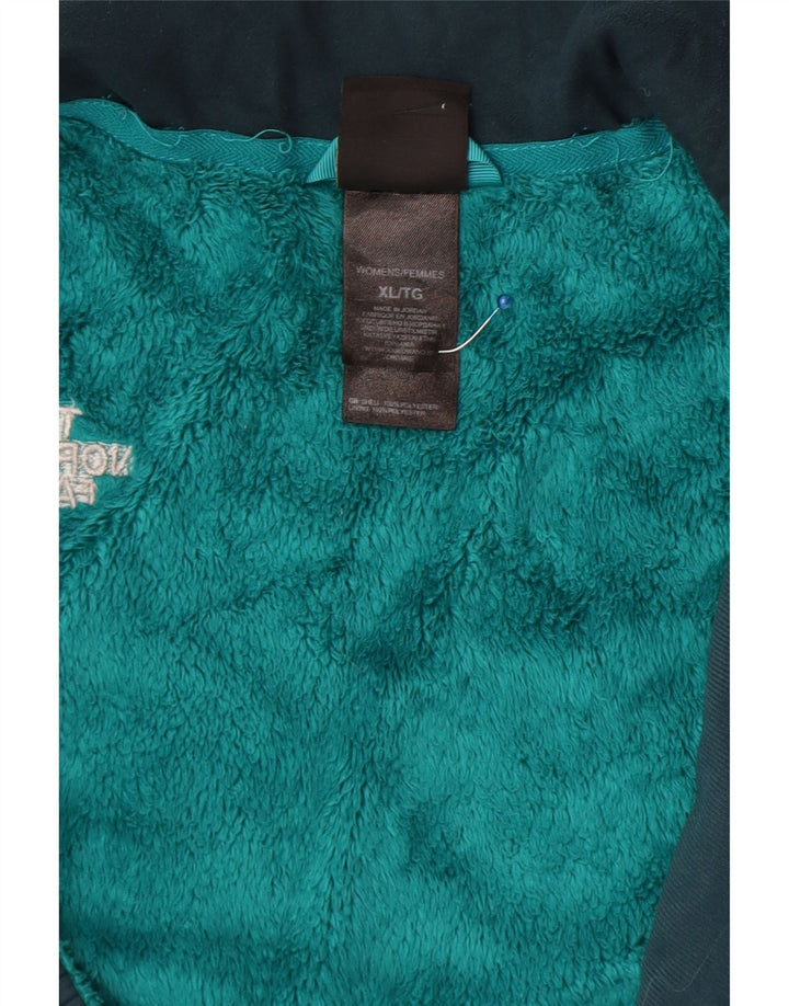 Jaqueta de lã feminina The North Face UK 18 XL poliéster turquesa