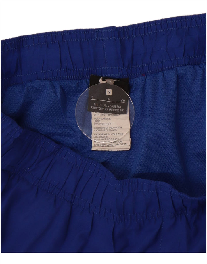 Shorts esportivos femininos Nike UK 10 pequeno azul poliéster