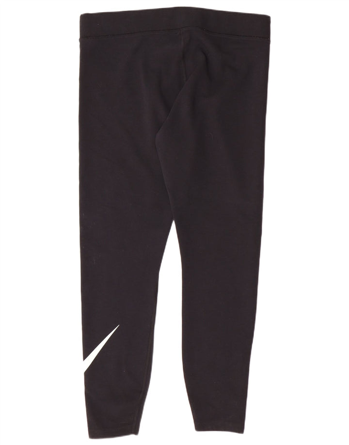Leggings NIKE feminino gráfico UK 18 XL preto algodão