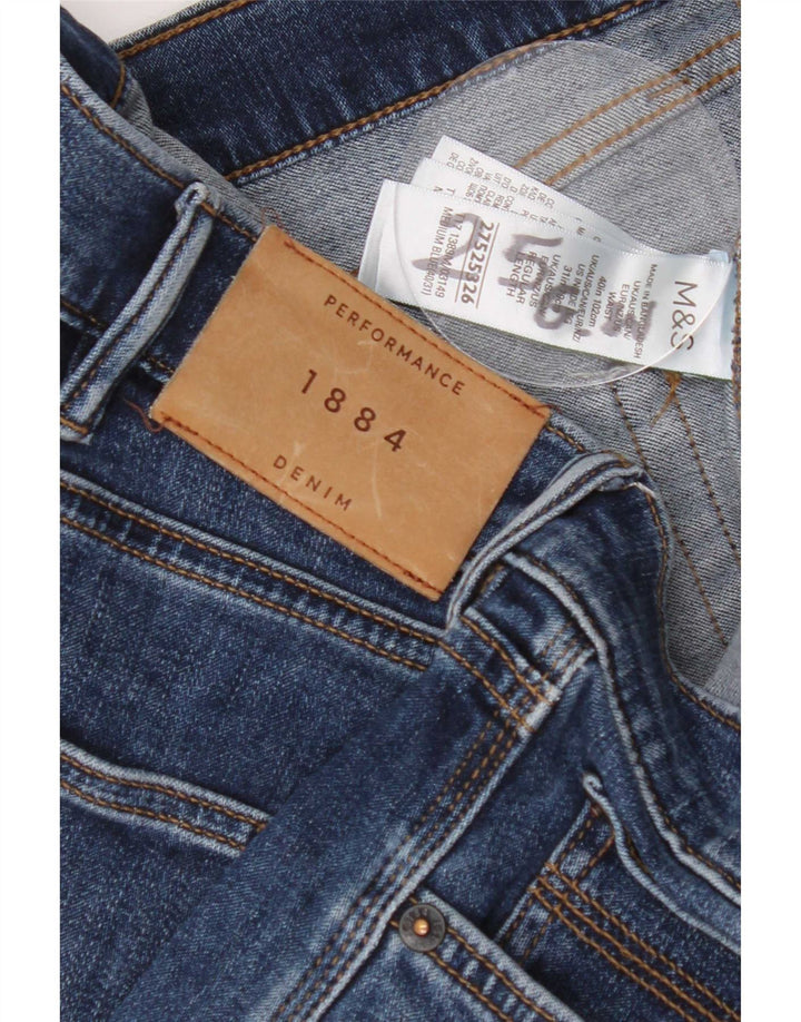 Jeans retos masculinos Marks & Spencer W40 L27 algodão azul