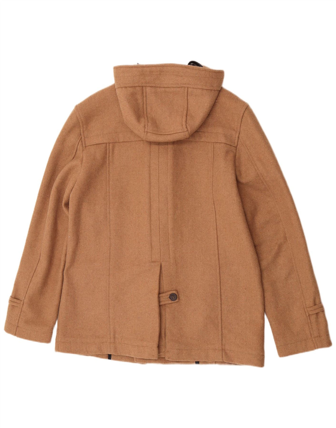 Casaco masculino com capuz Pull & Bear UK 42 XL poliéster bege