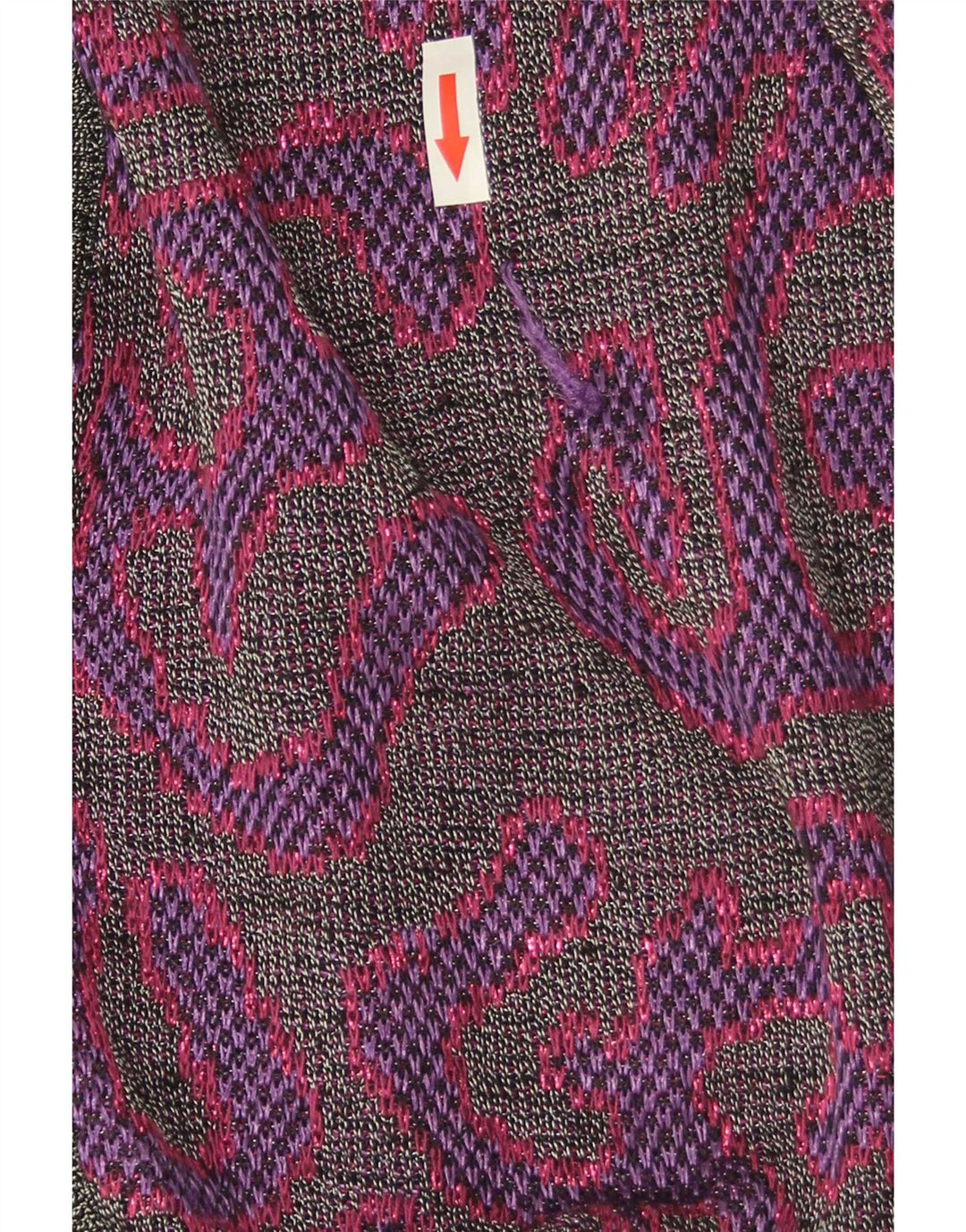Suéter cardigã feminino Di Bari com padrão abstrato IT 40 roxo pequeno