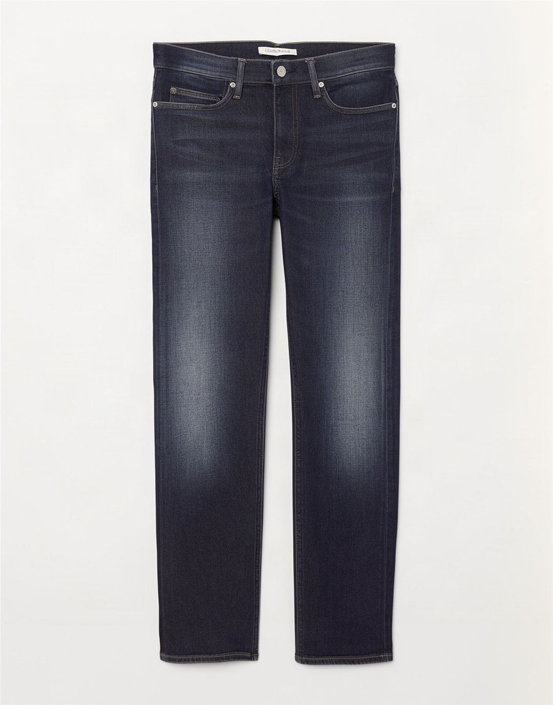 Calça jeans reta masculina Calvin Klein W33 L30 azul marinho algodão