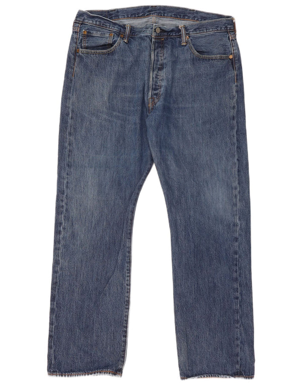 Levi's Masculino 501 Straight Jeans W40 L32 Azul Algodão