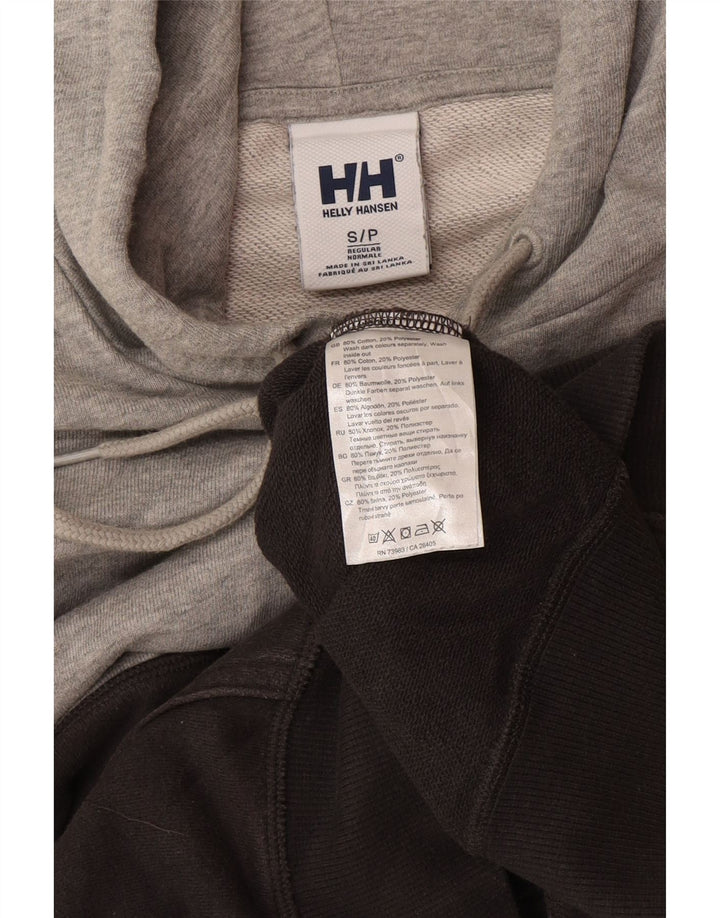 Helly Hansen moletom com capuz masculino gráfico pequeno bloco colorido multicolorido