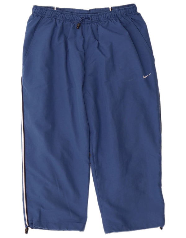 Calça de treino Nike masculina Capri grande azul poliéster
