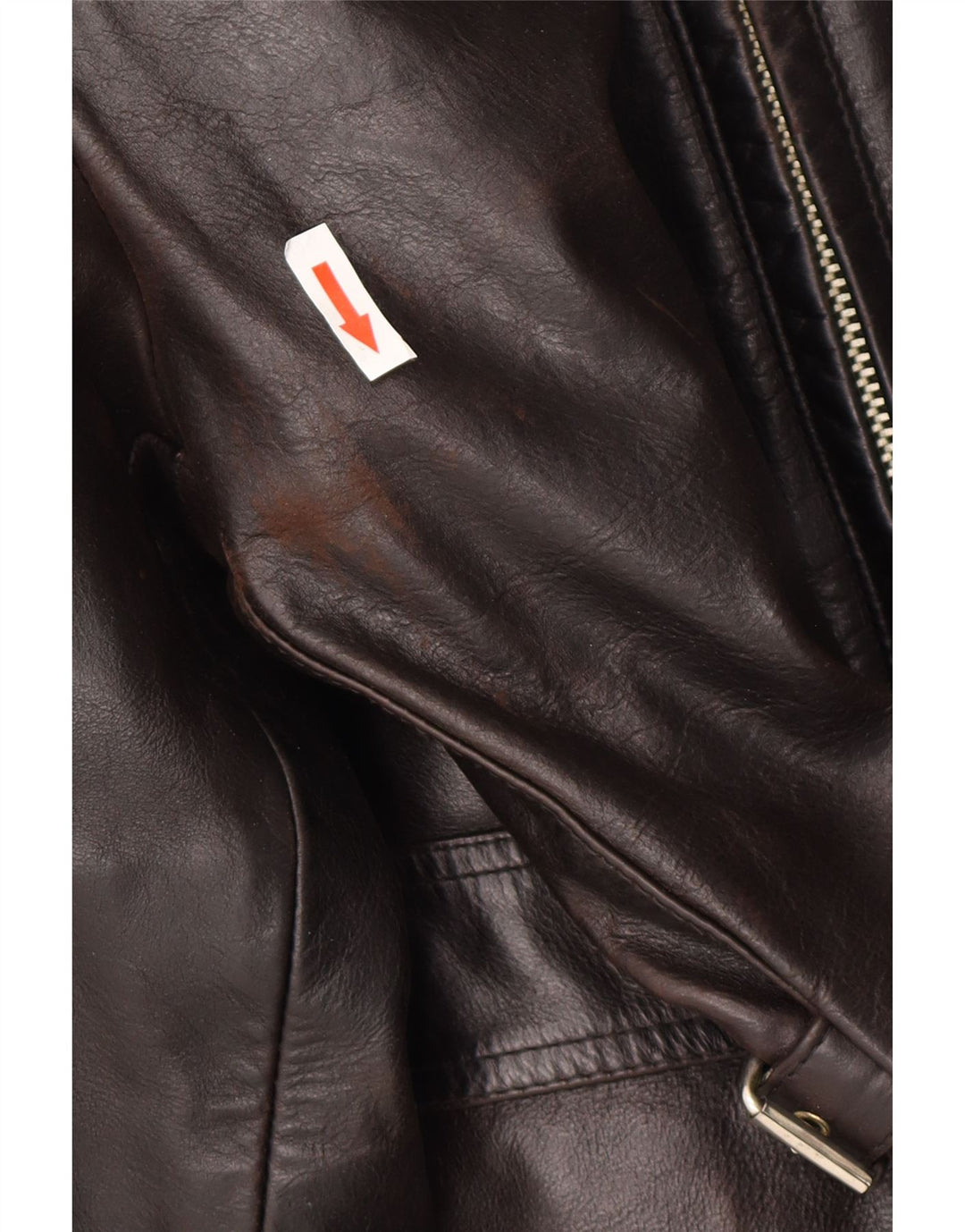 Jaqueta de couro masculina Conbipel Natural Wear Reino Unido 38 couro marrom médio
