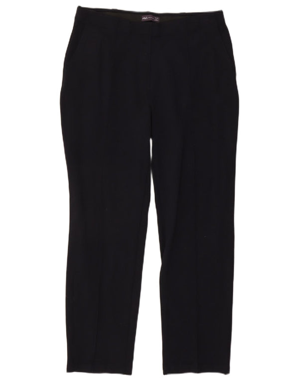 Calça Chino Feminina Marks & Spencer Reino Unido 14 Médio W30 L27 Azul Marinho