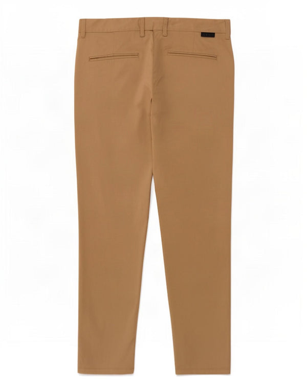 Zara Mens Slim Chino Calças EU 40 Médio W31 L28 Algodão Bege