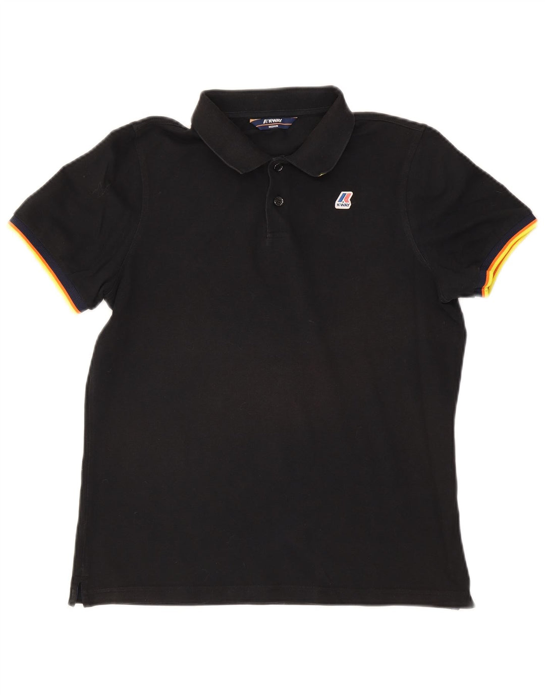 Camisa polo masculina K-Way média preta