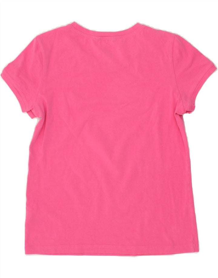 ADIDAS Womens T-Shirt Top UK 14 Medium Pink Cotton Vintage Adidas and Second-Hand Adidas from Messina Hembry 