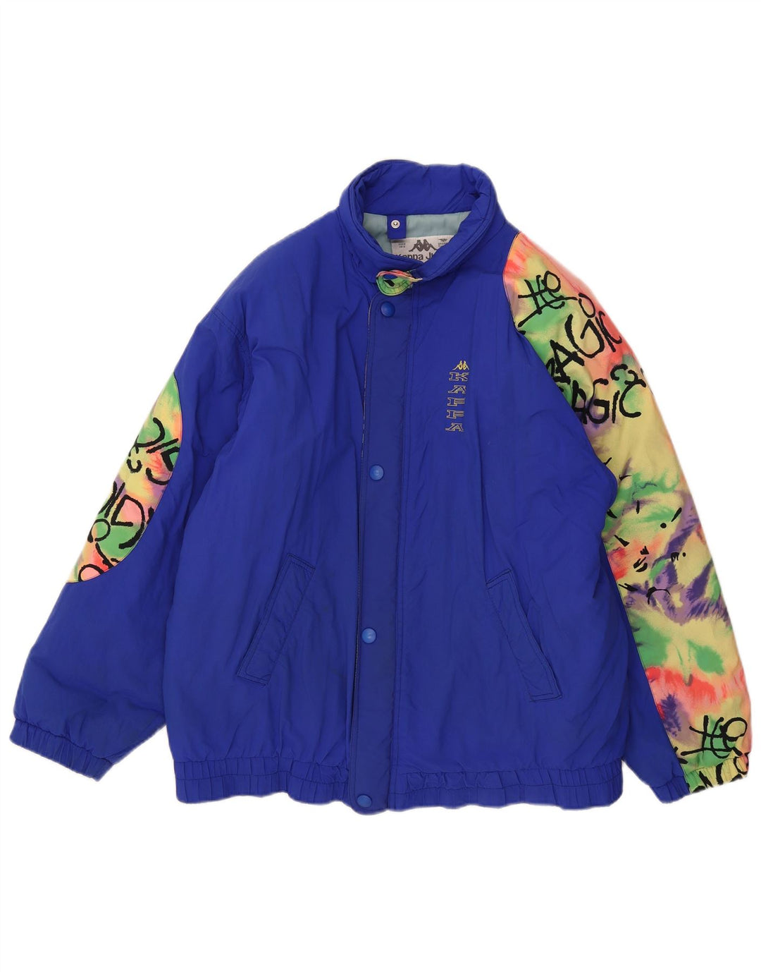 Jaqueta de esqui Kappa Boys Graphic Relaxed Fit 15-16 anos Azul Colourblock