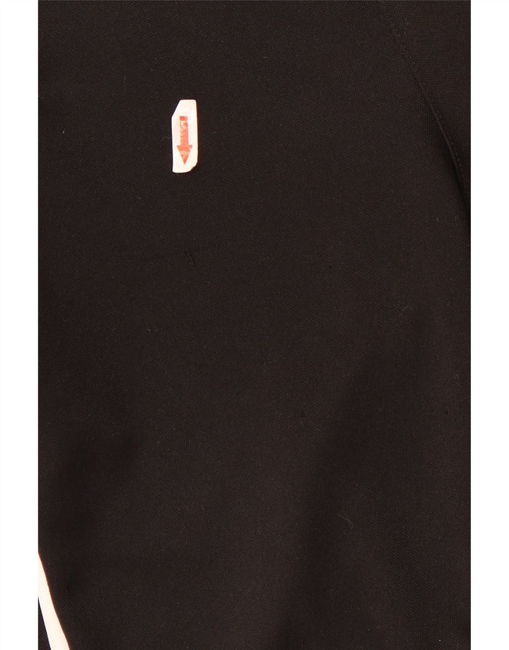 Calça de treino masculina Adidas Climacool pequena preta colorblock poliéster