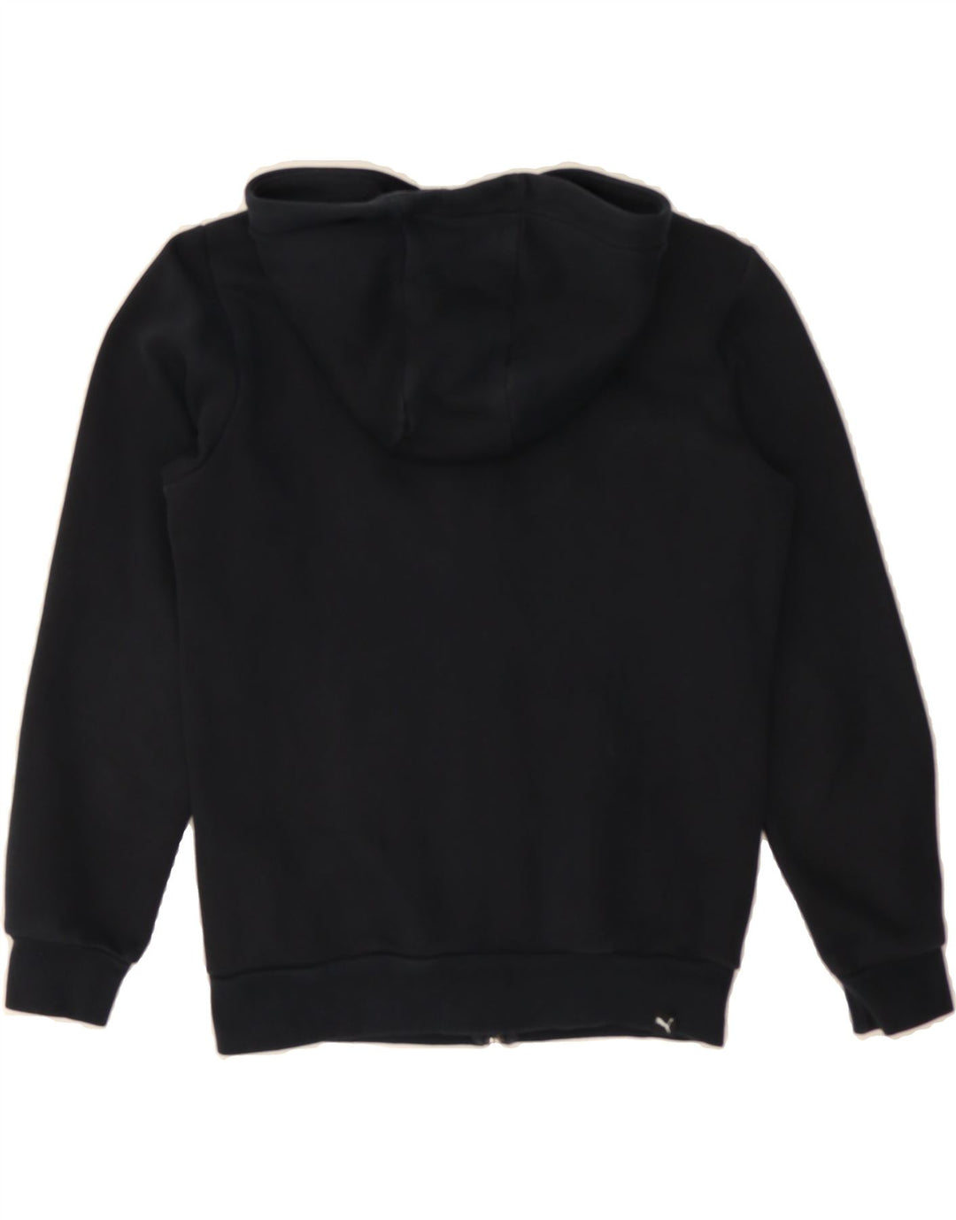 PUMA Boys Graphic Zip Hoodie Sweater 11-12 Years Large Black Cotton Vintage Puma and Second-Hand Puma from Messina Hembry 