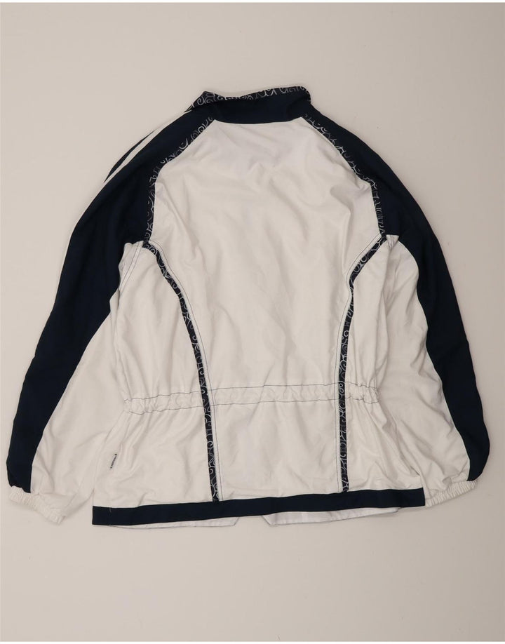 Canyon Mens Tracksuit Top Jacket UK 42 Grande Poliéster Colourblock Branco