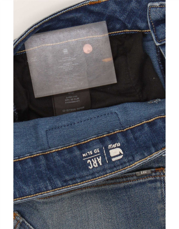 Calça jeans masculina G-Star 3D Arc Slim W32 L32 algodão azul