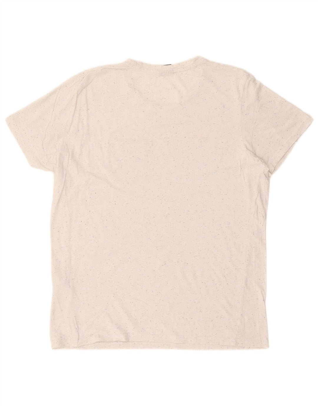 Camiseta masculina Jack & Jones grande algodão manchado branco