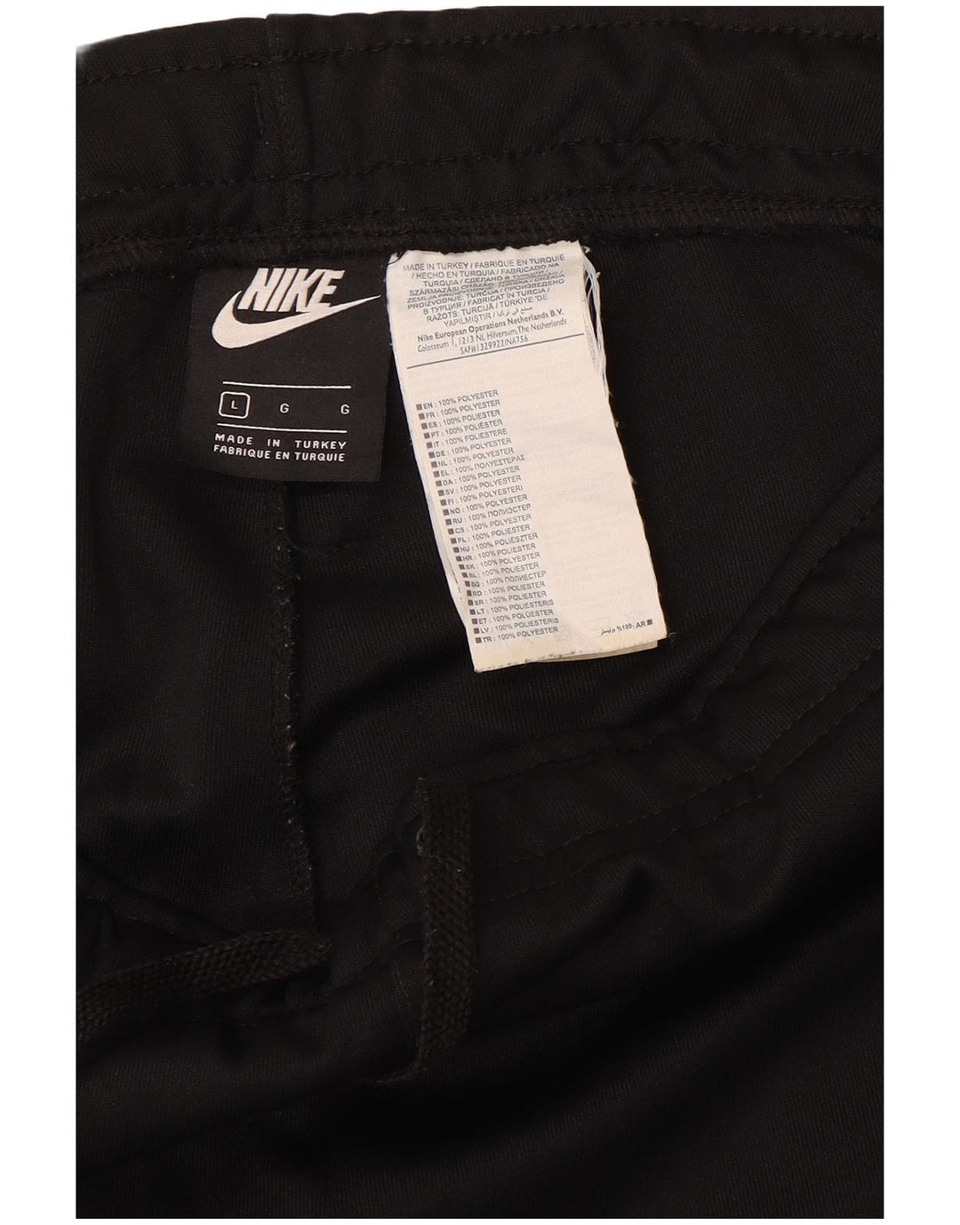 NIKE Mens Graphic Tracksuit Calças Joggers Grande Poliéster Preto