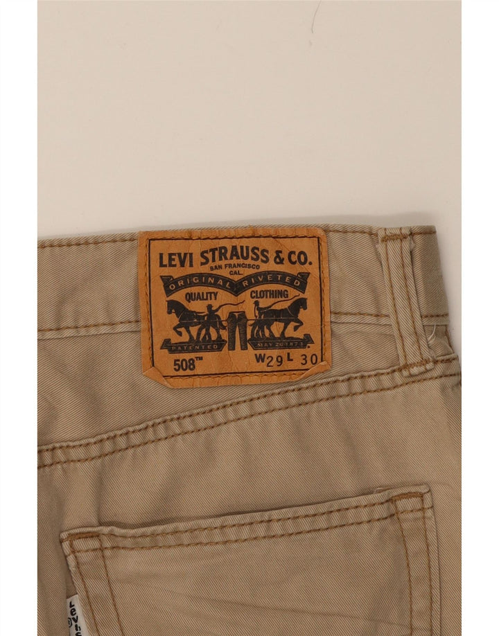 LEVI'S Womens 508 Tapered Jeans W29 L30  Beige Cotton Vintage Levi's and Second-Hand Levi's from Messina Hembry 
