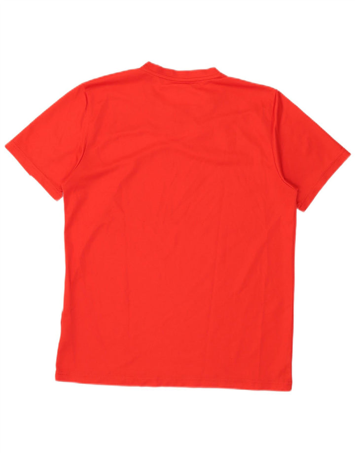 Camiseta masculina Puma Top médio vermelho colorblock poliéster
