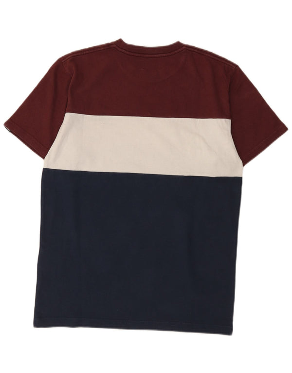 Vans Mens Graphic T-Shirt Top Pequeno Multicolorido Colorblock Algodão