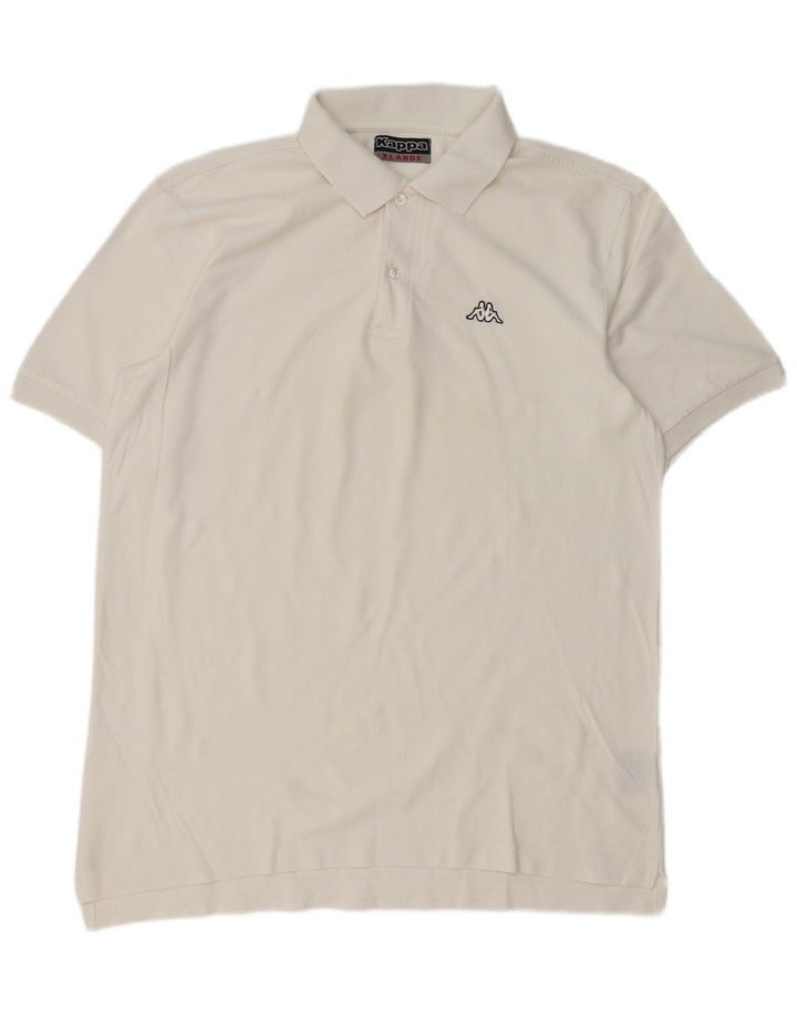 Camisa polo masculina Kappa XL algodão branco