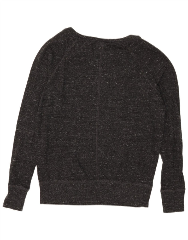 NIKE feminino gráfico moletom jumper UK 10 pequeno preto manchado